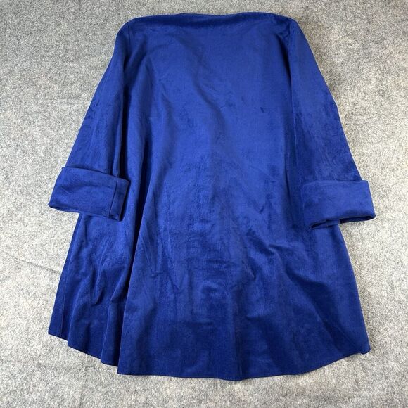 IC By Connie K Jacket Womens Large Button Front Suede Cut Out Detail Artsy - Picture 11 of 11